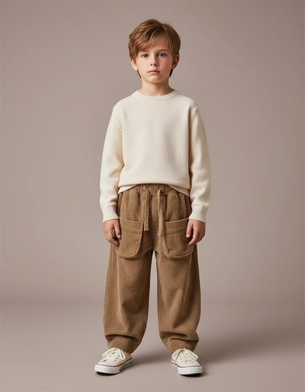 Pantalon Marron B58b - Cordé