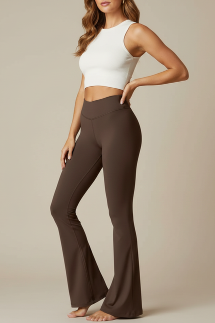 Pantalon Yoga Marron - Polyester