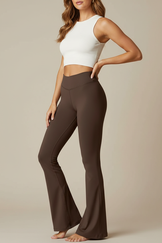 Pantalon Yoga Marron - Polyester