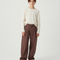 Pantalon Marron Ample Denim Décontracté Enfant - Jean