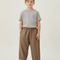 Pantalon Marron Lin Ample Décontracté Enfant