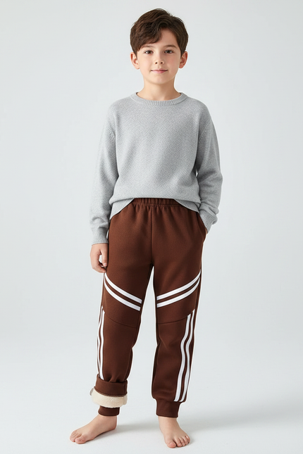 Pantalon Marron Garçon - Molleton