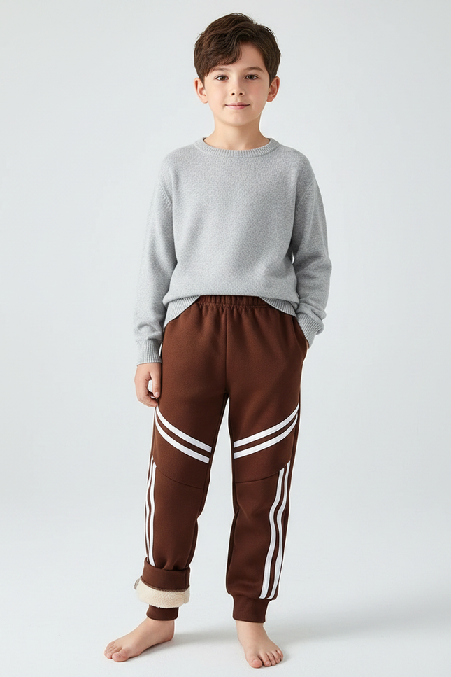 Pantalon Marron Garçon - Molleton