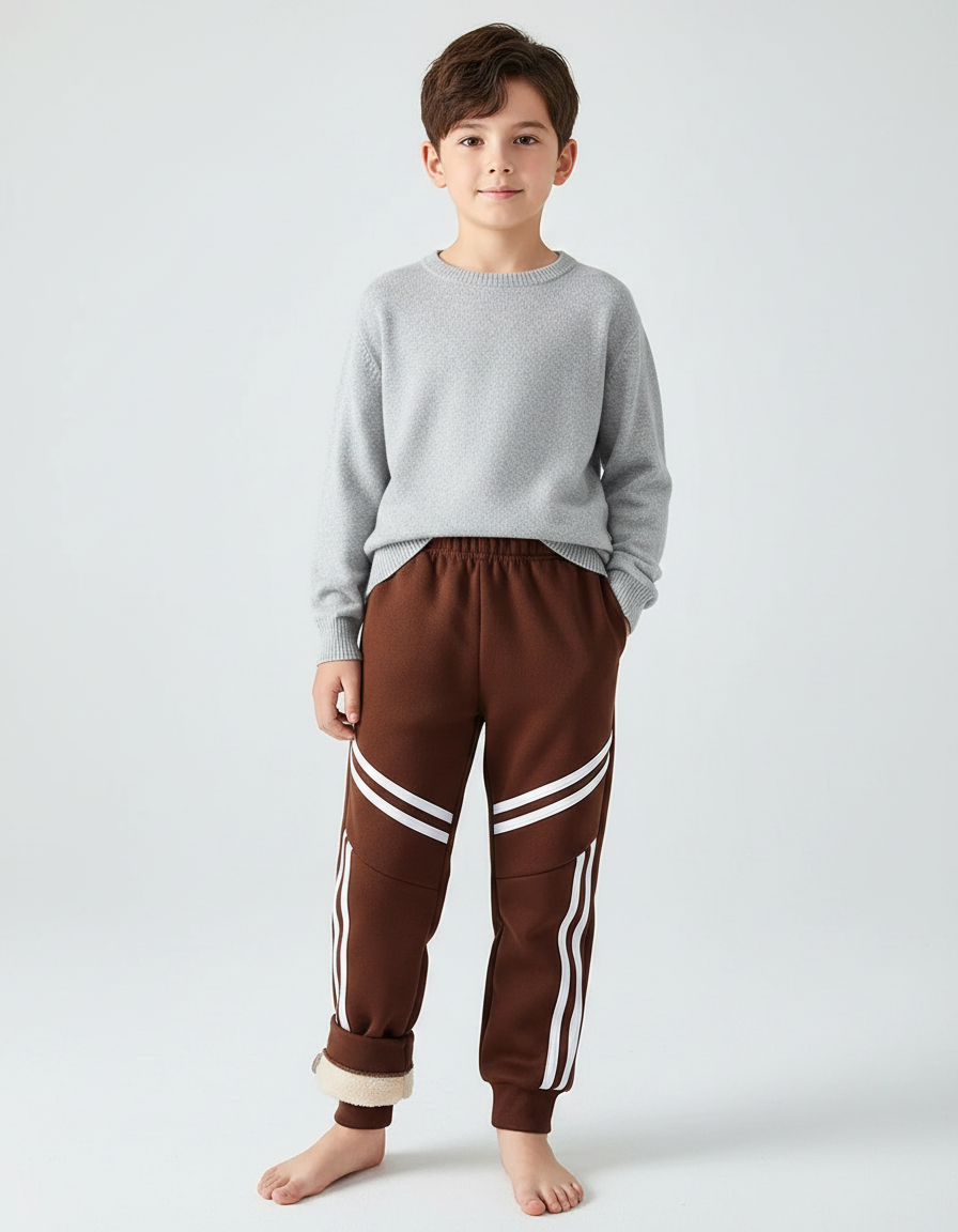 Pantalon Marron Garçon - Molleton