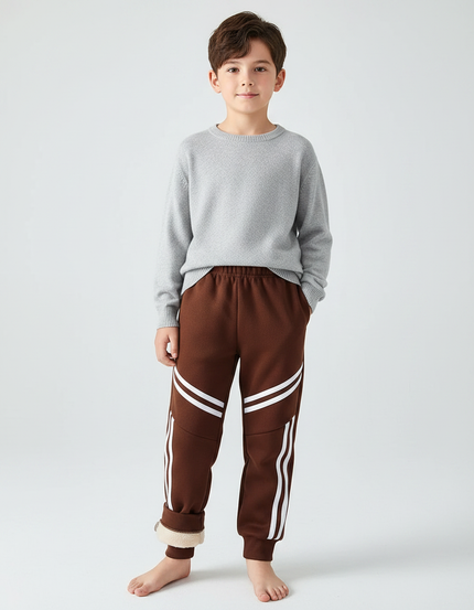 Pantalon Marron Garçon - Molleton