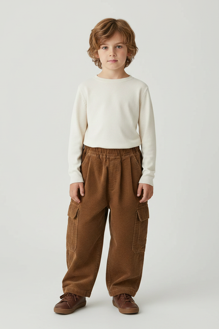 Pantalon Marron 5f66 - Cordé
