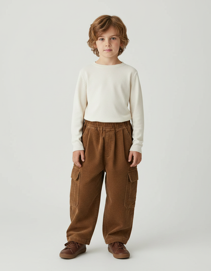 Pantalon Marron 5f66 - Cordé