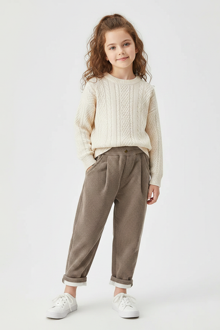 Pantalon Marron 773d - Cordé