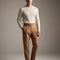 Pantalon Marron 104b - Camel Laine