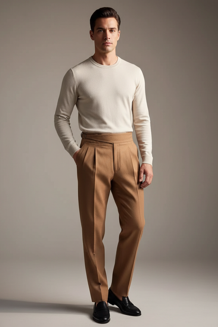 Pantalon Marron 104b - Camel Laine