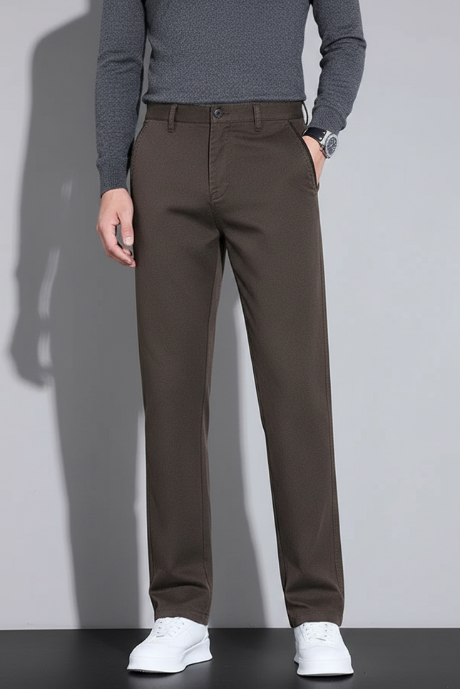 Pantalon Chino Marron - Gabardine