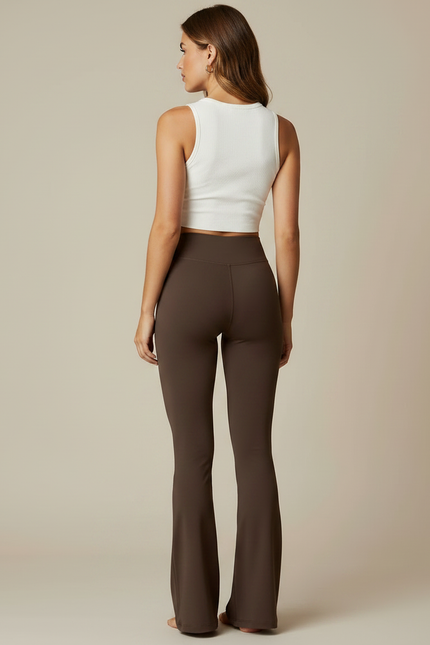 Pantalon Yoga Marron - Polyester - vue 2