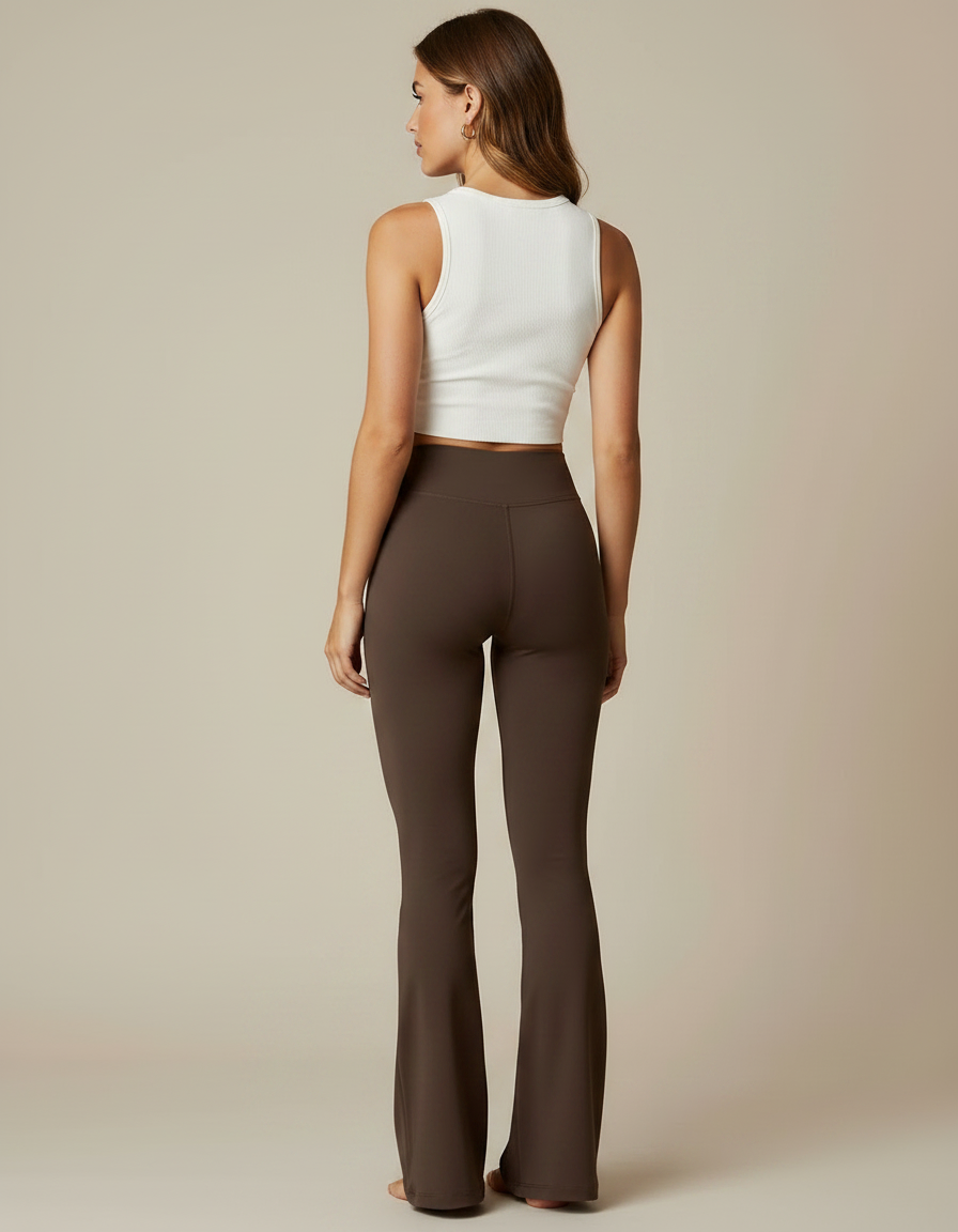 Pantalon Yoga Marron - Polyester - vue 2