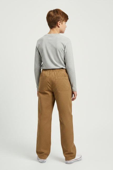 Pantalon Marron C544 - Toile - vue 2