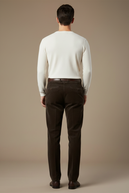 Pantalon Marron Fa73 - Cordé - vue 2