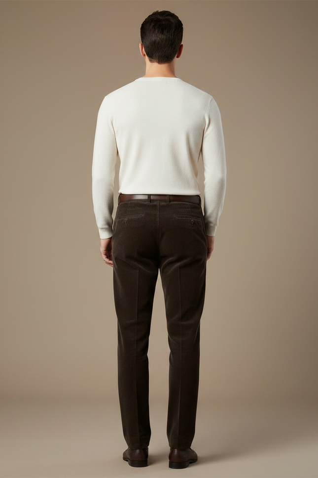 Pantalon Marron Fa73 - Cordé - vue 2