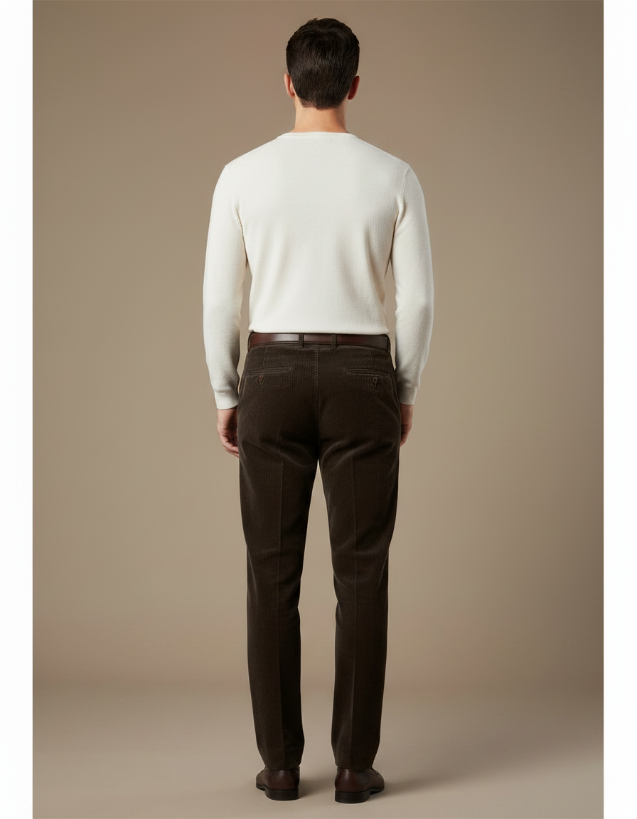 Pantalon Marron Fa73 - Cordé - vue 2