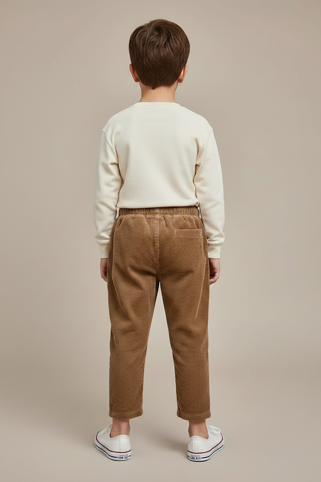 Pantalon Marron 22b7 - Cordé - vue 2