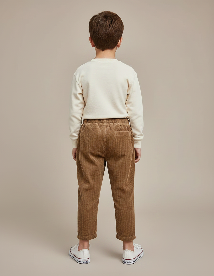 Pantalon Marron 22b7 - Cordé - vue 2