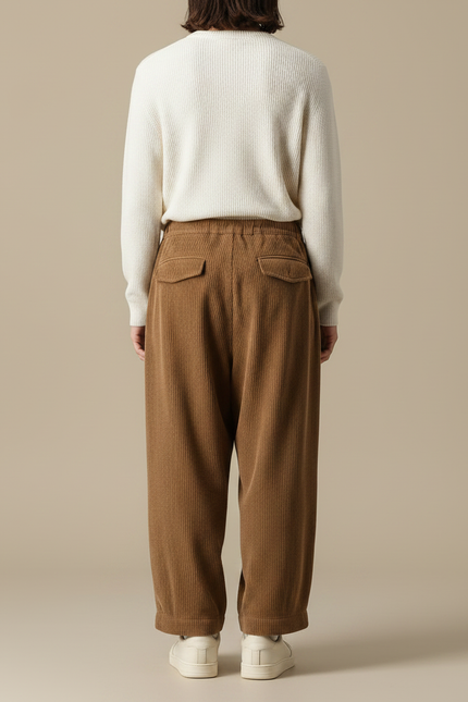 Pantalon Marron C8be - Cordé - vue 2