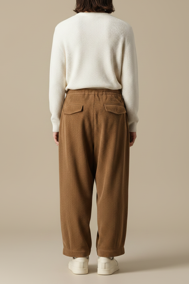 Pantalon Marron C8be - Cordé - vue 2