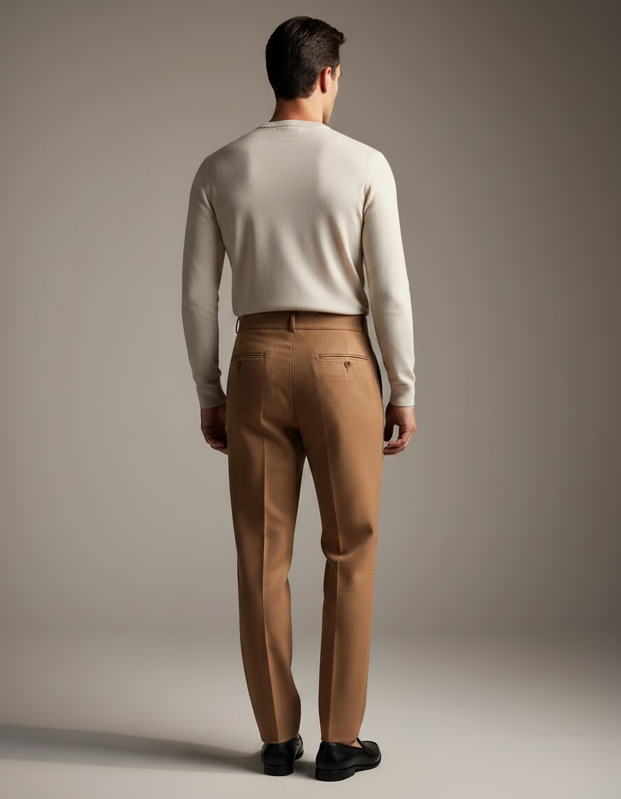 Pantalon Marron 104b - Camel Laine - vue 2