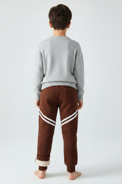 Pantalon Marron Garçon - Molleton - vue 2