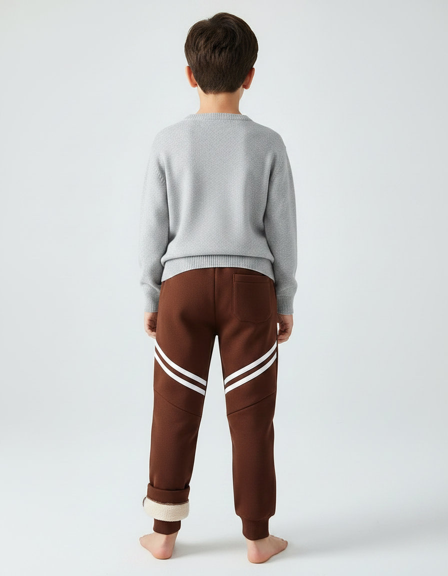 Pantalon Marron Garçon - Molleton - vue 2