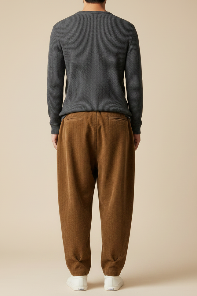 Pantalon Marron 9fe6 - Cordé - vue 2