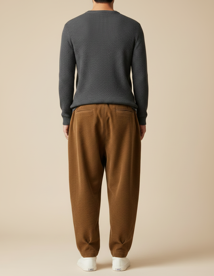 Pantalon Marron 9fe6 - Cordé - vue 2