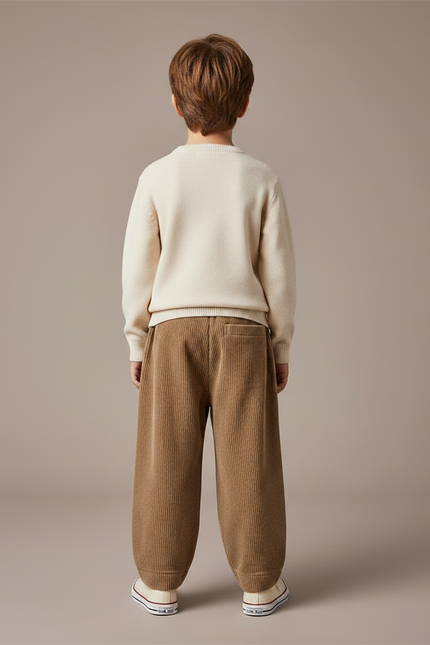 Pantalon Marron B58b - Cordé - vue 2