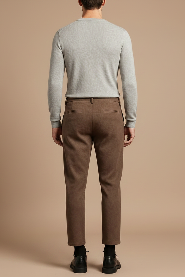 Pantalon Laine Marron Homme - vue 2