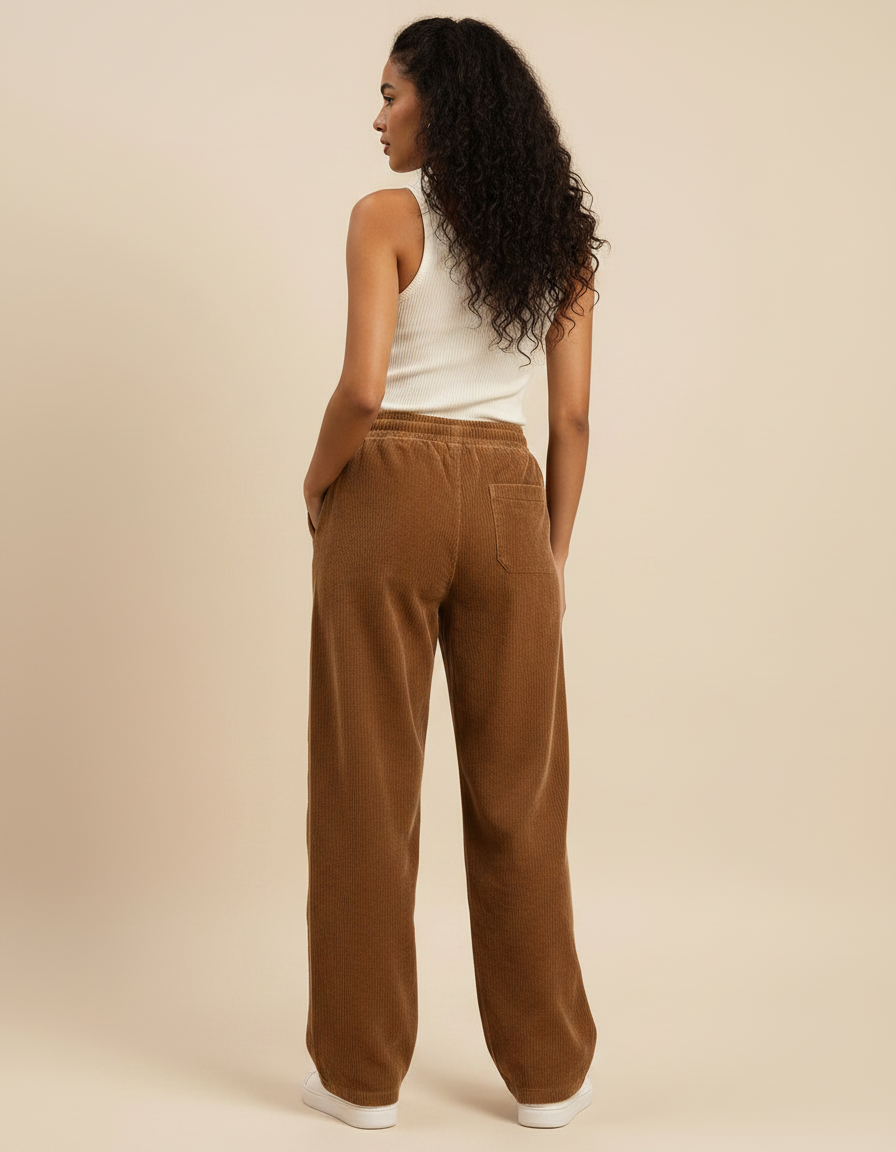 Pantalon Marron 701b - Cordé - vue 2