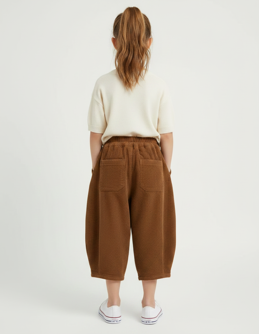 Pantalon Marron 3cc3 - Cordé - vue 2