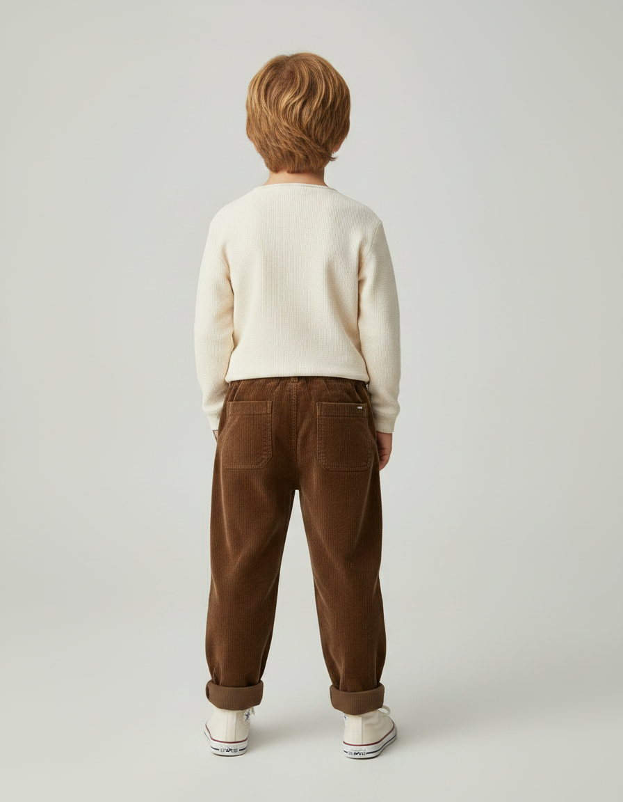 Pantalon Marron 37c9 - Cordé - vue 2