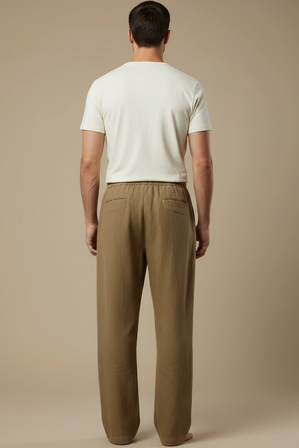 Pantalon Été Marron - Kaki Lin - vue 2