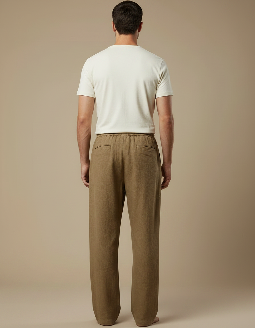 Pantalon Été Marron - Kaki Lin - vue 2
