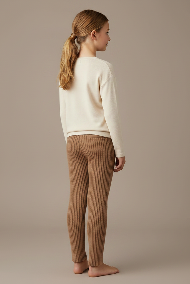 Pantalon Marron Ee50 - Maille - vue 2