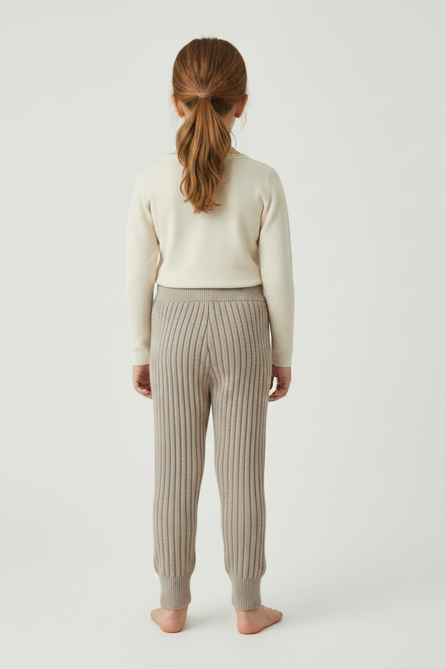 Pantalon Marron 08c3 - Maille - vue 2