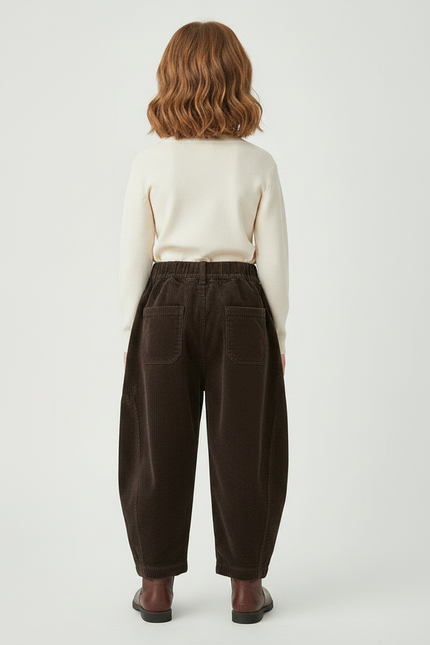 Pantalon Marron Ecd7 - Cordé - vue 2