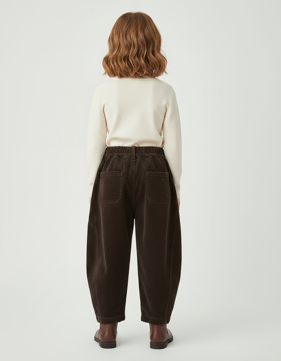 Pantalon Marron Ecd7 - Cordé - vue 2