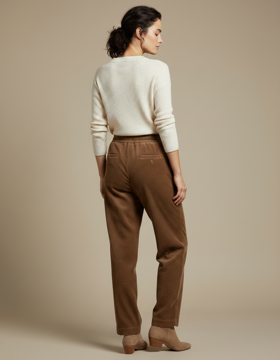 Pantalon Marron 3cdf - Cordé - vue 2