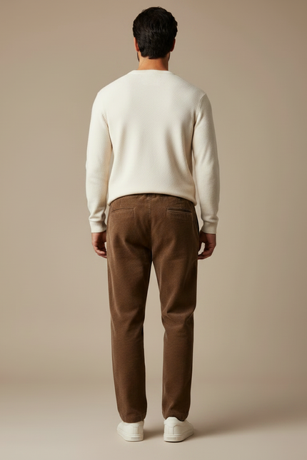 Pantalon Marron 2269 - Cordé - vue 2