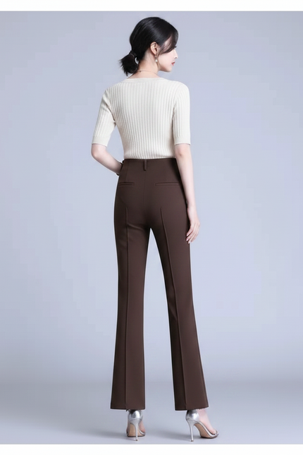 Pantalon Marron Ba7d - Gabardine - vue 2
