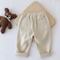 Pantalon Marron Ample Coton Plissé Enfant - Beige