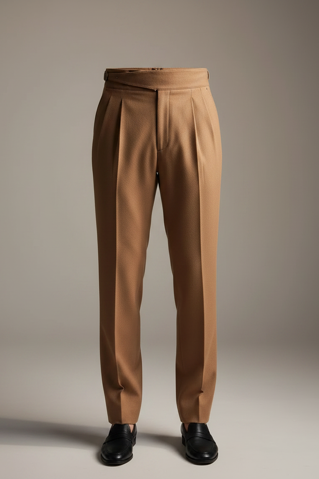 Pantalon Marron 104b - Camel Laine - vue 3