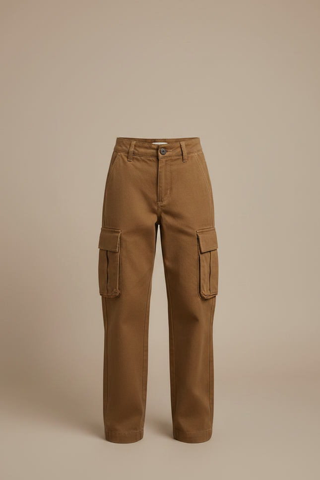 Pantalon Marron 1cf9 - Toile - vue 3