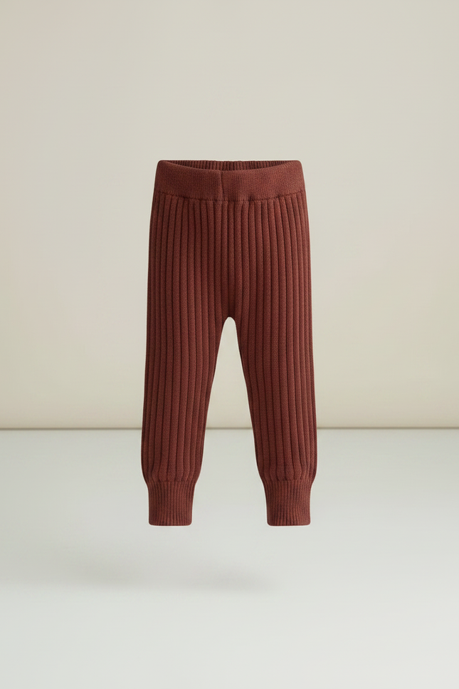 Pantalon Marron 59a3 - Maille - vue 3