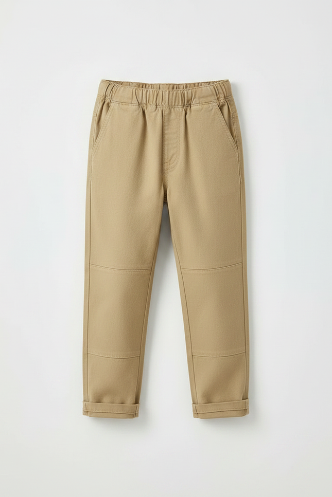 Pantalon Beige Et Marron - Gabardine - vue 3