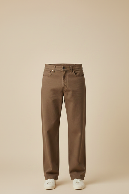 Pantalon Marron Foncé Homme - Jean - vue 3